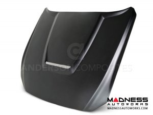 Ford Mustang Hood by Anderson Composites - Fiberglass - GT350r Style